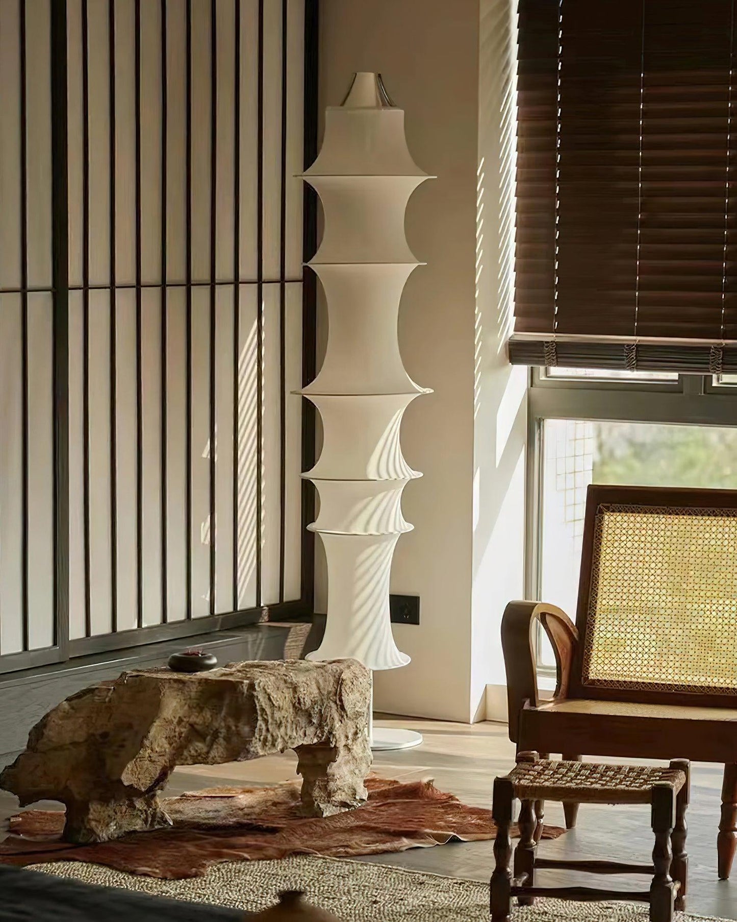 Auston Floor Lamp with LED Light, Modern Design, Indoor Use