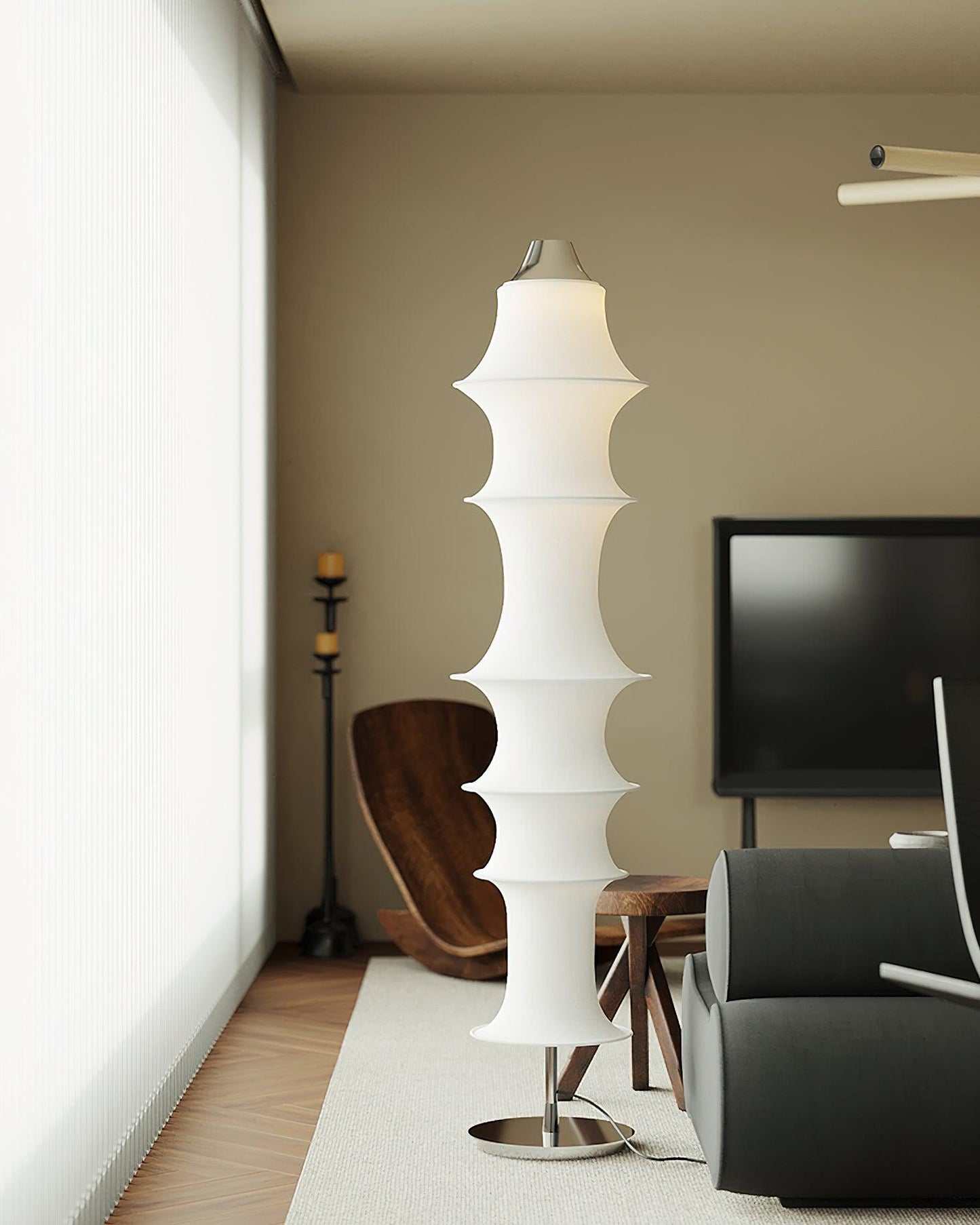 Auston Floor Lamp with LED Light, Modern Design, Indoor Use