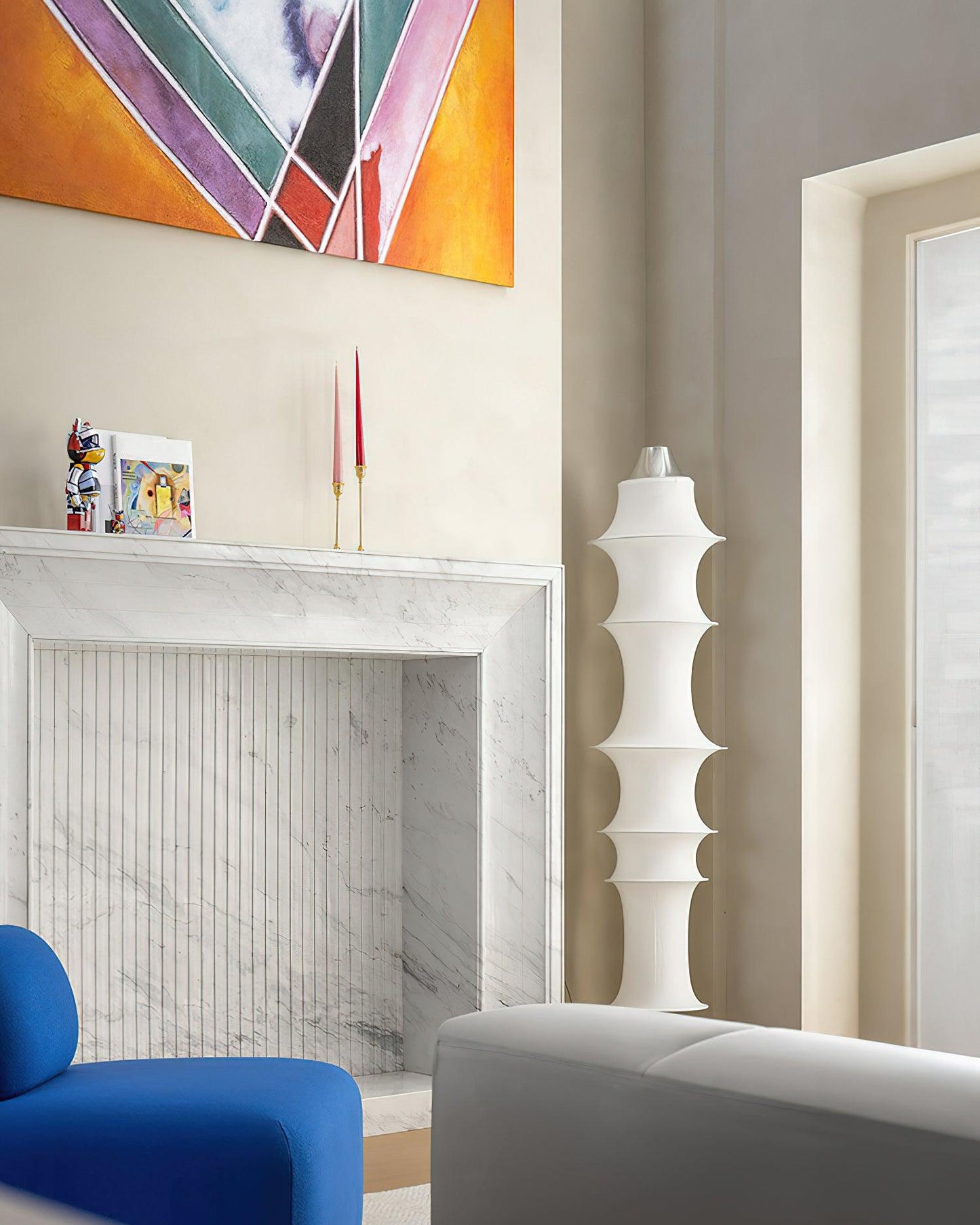 Auston Floor Lamp with LED Light, Modern Design, Indoor Use
