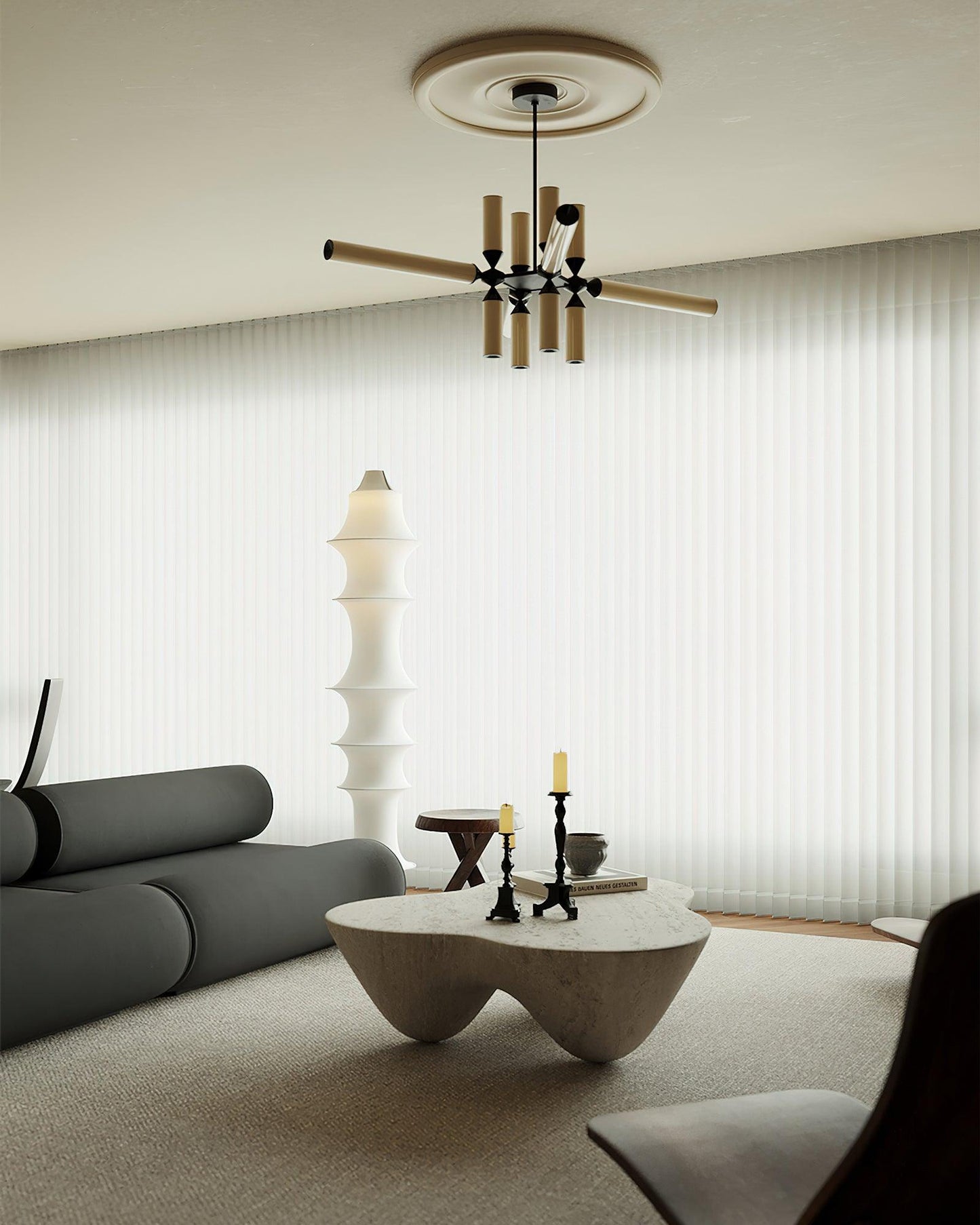 Auston Floor Lamp with LED Light, Modern Design, Indoor Use