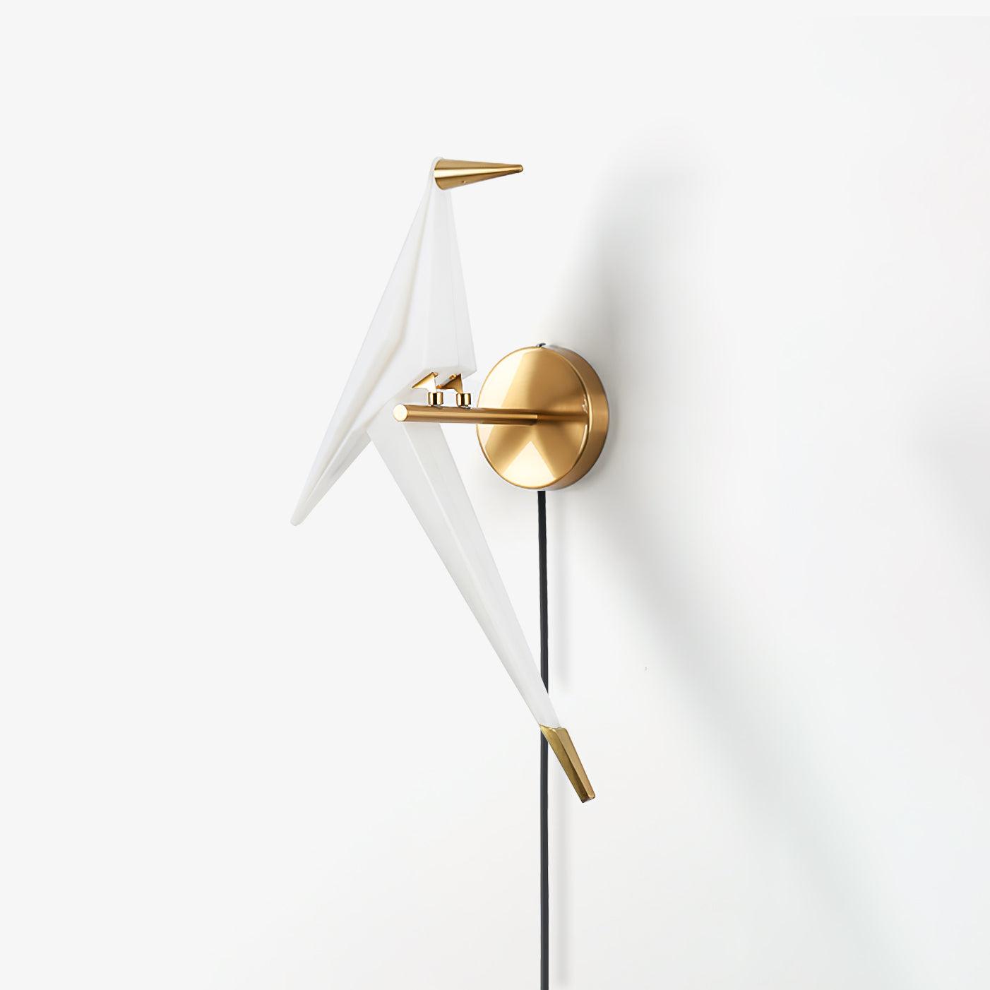 Avian Serenity Plug-In Wall Lamp with Adjustable LED Light
