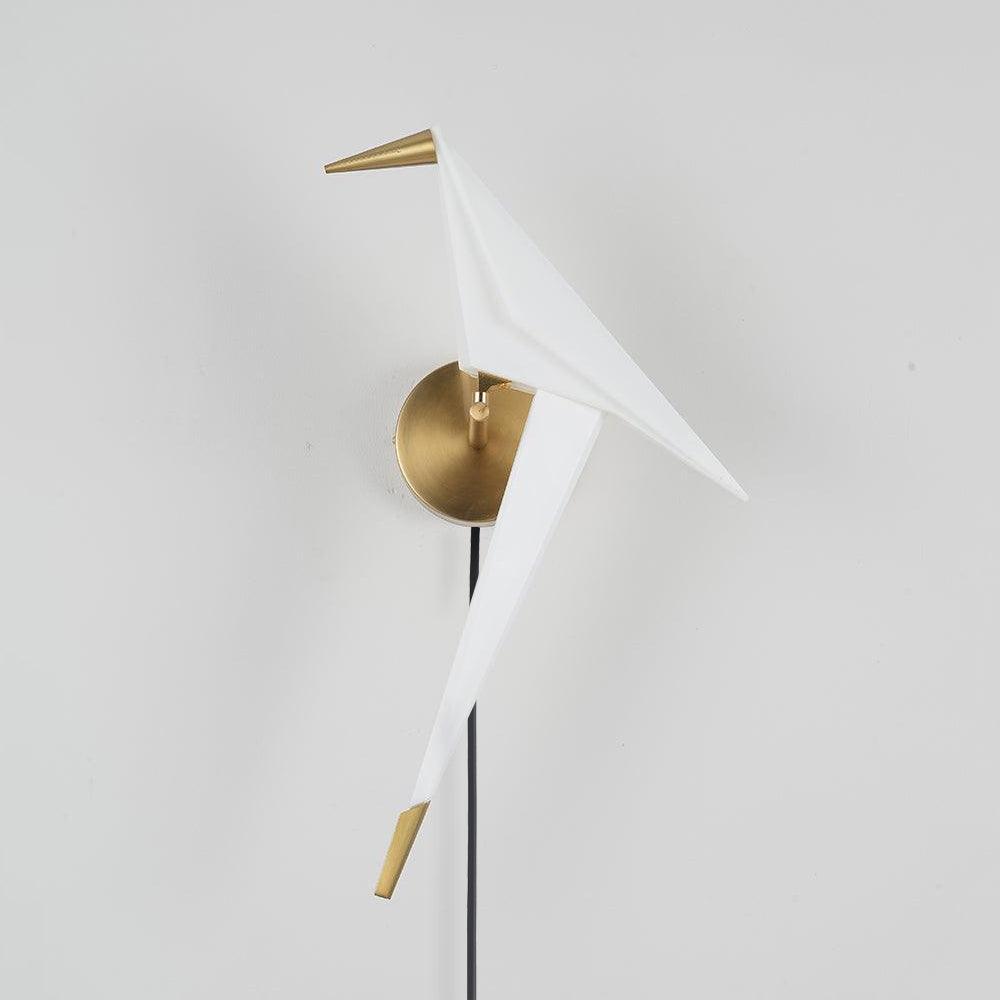 Avian Serenity Plug-In Wall Lamp with Adjustable LED Light