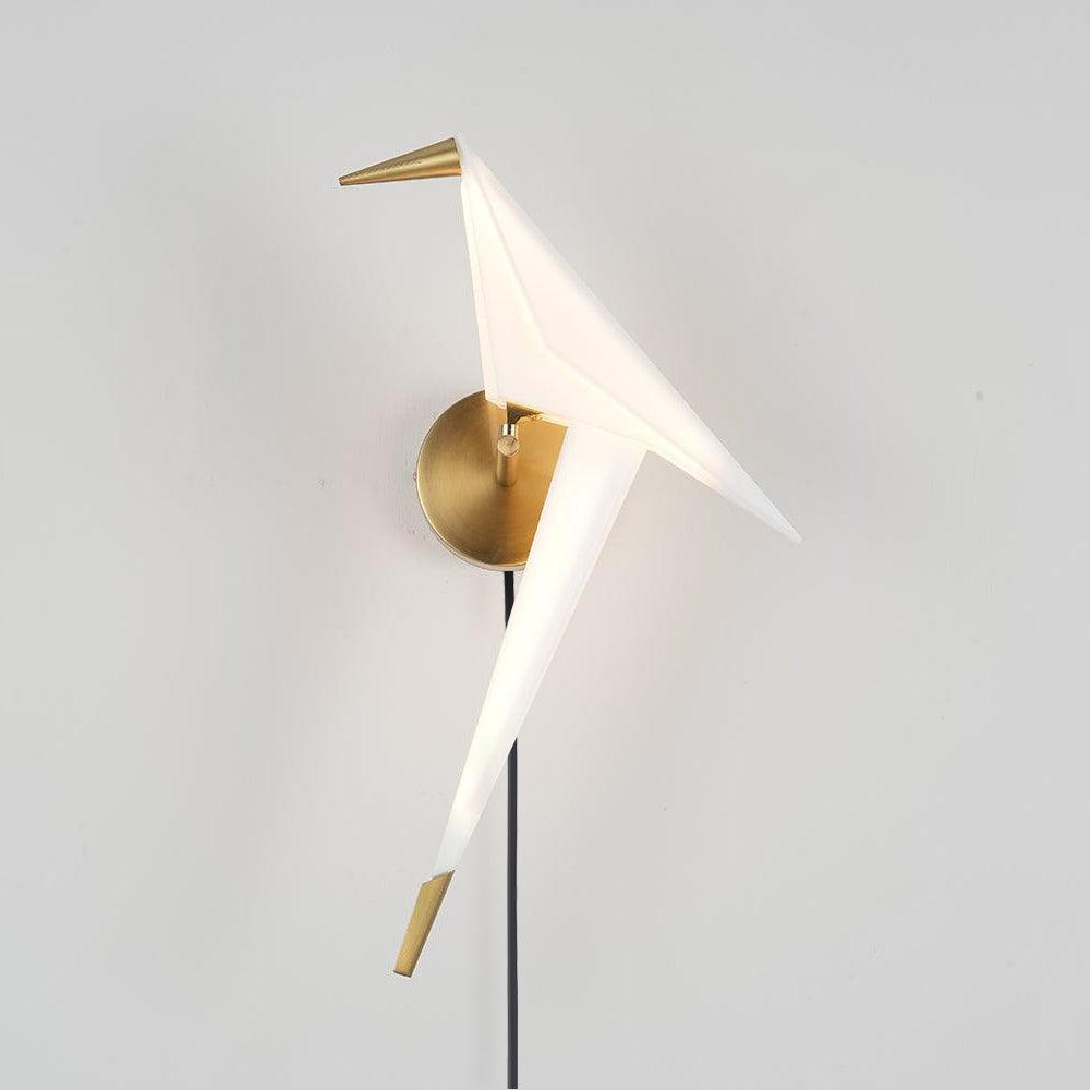 Avian Serenity Plug-In Wall Lamp with Adjustable LED Light