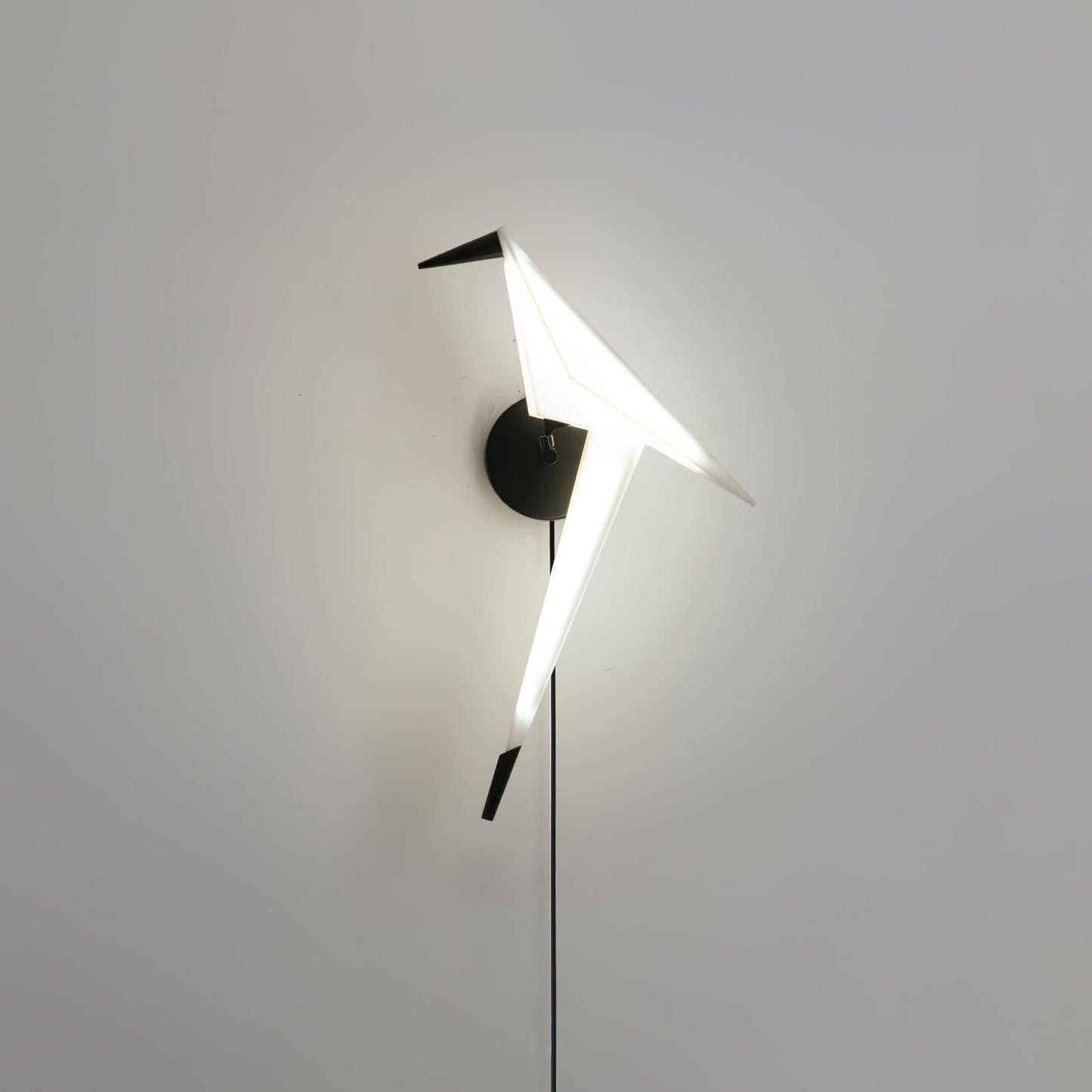 Avian Serenity Plug-In Wall Lamp with Adjustable LED Light