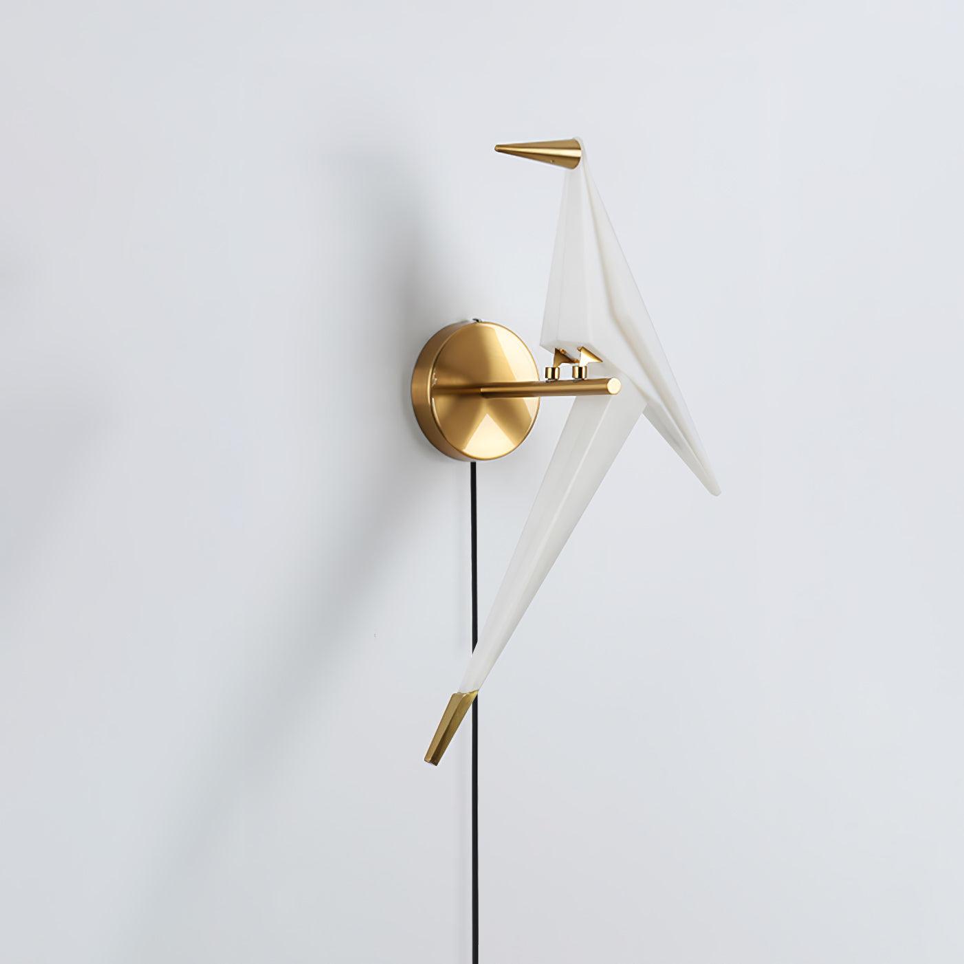 Avian Serenity Plug-In Wall Lamp with Adjustable LED Light