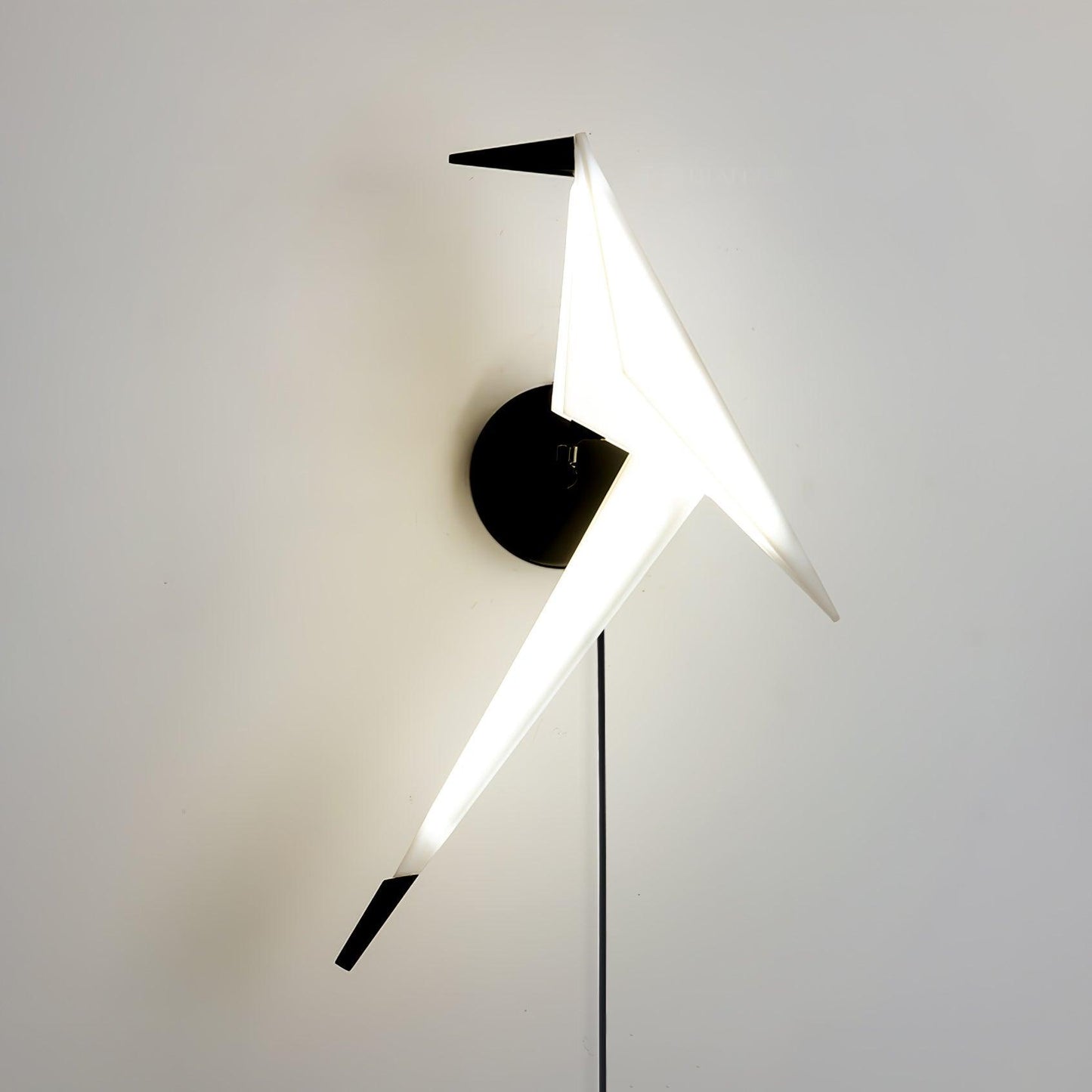 Avian Serenity Plug-In Wall Lamp with Adjustable LED Light