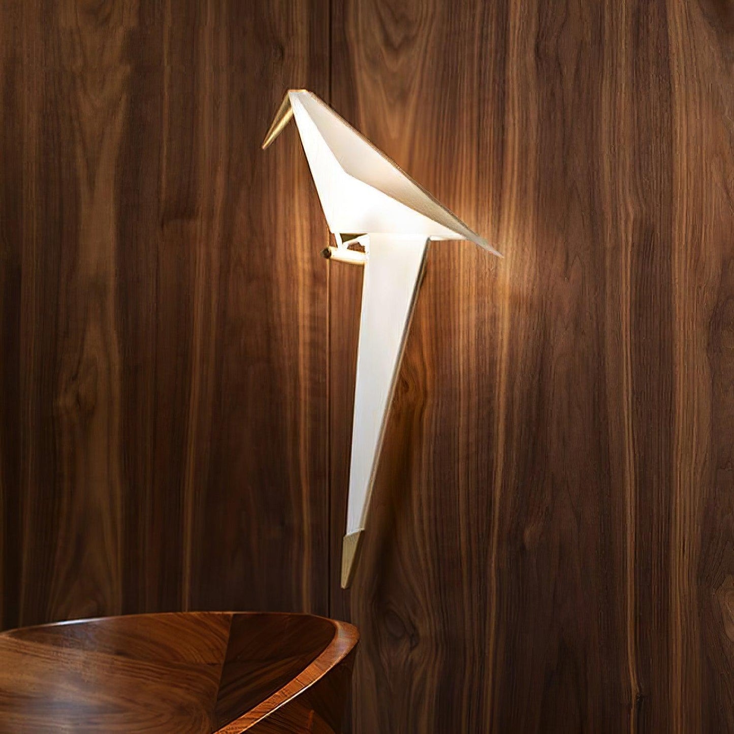 Avian Serenity Plug-In Wall Lamp with Adjustable LED Light