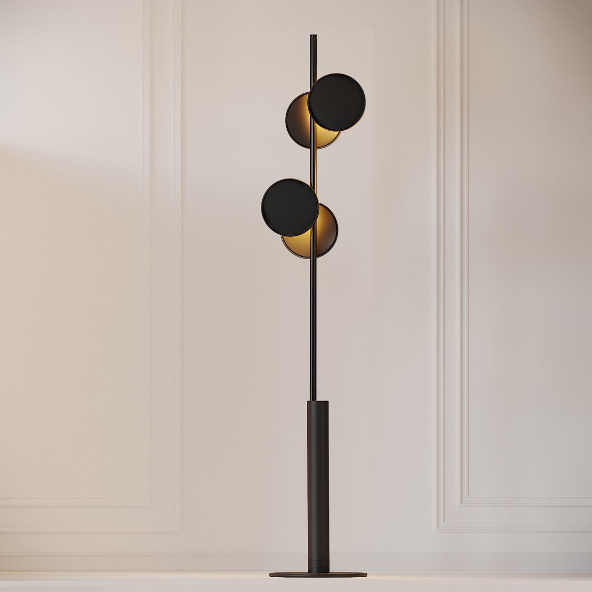 Axis Modular Floor Lamp with LED Dimming Functionality
