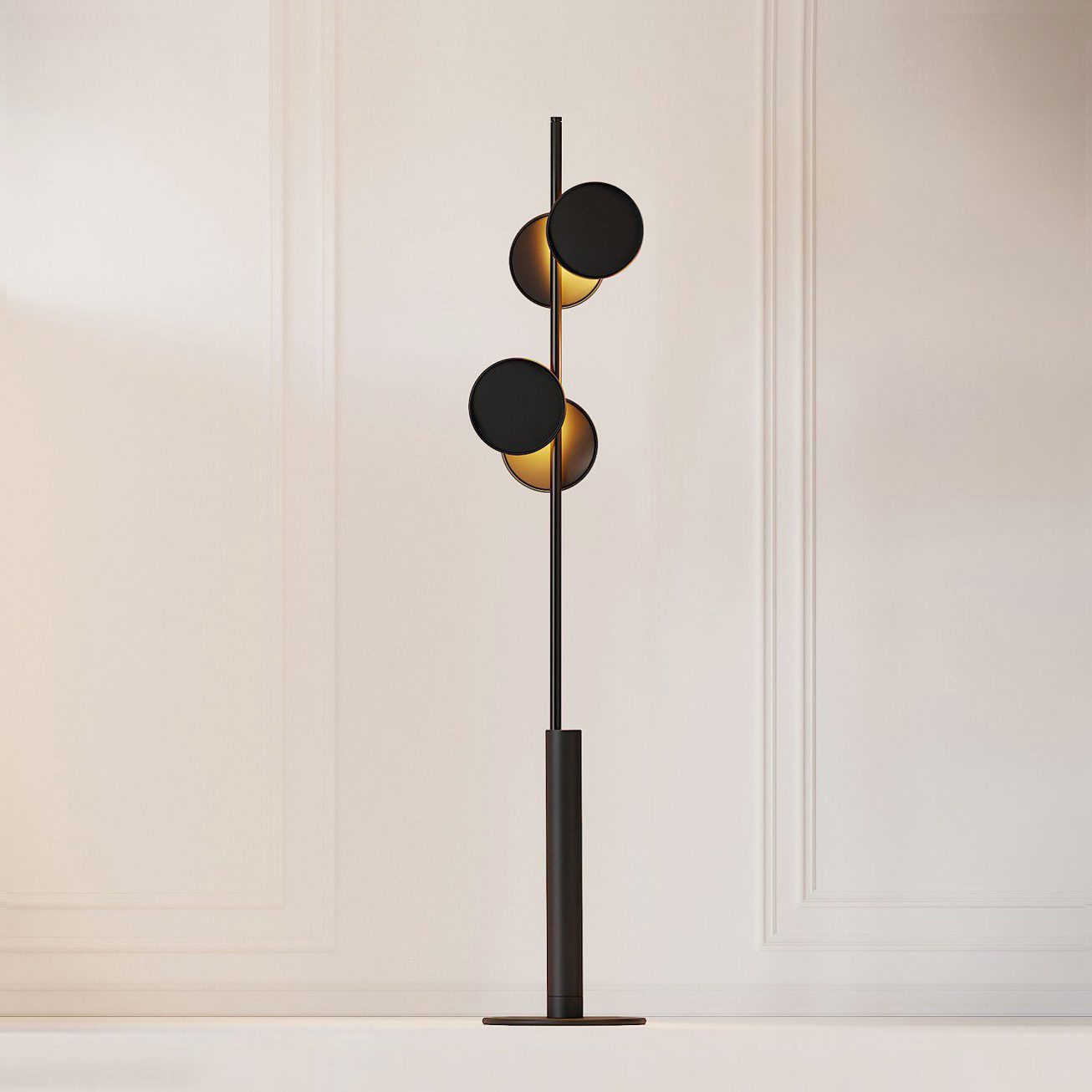 Axis Modular Floor Lamp with LED Dimming Functionality