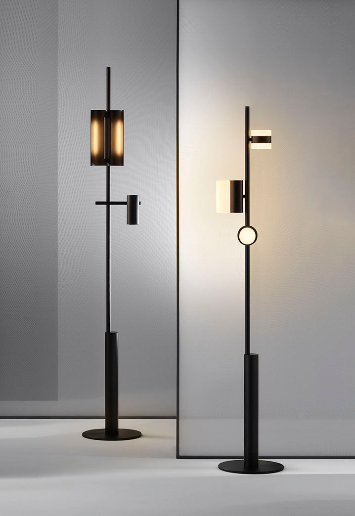 Axis Modular Floor Lamp with LED Dimming Functionality