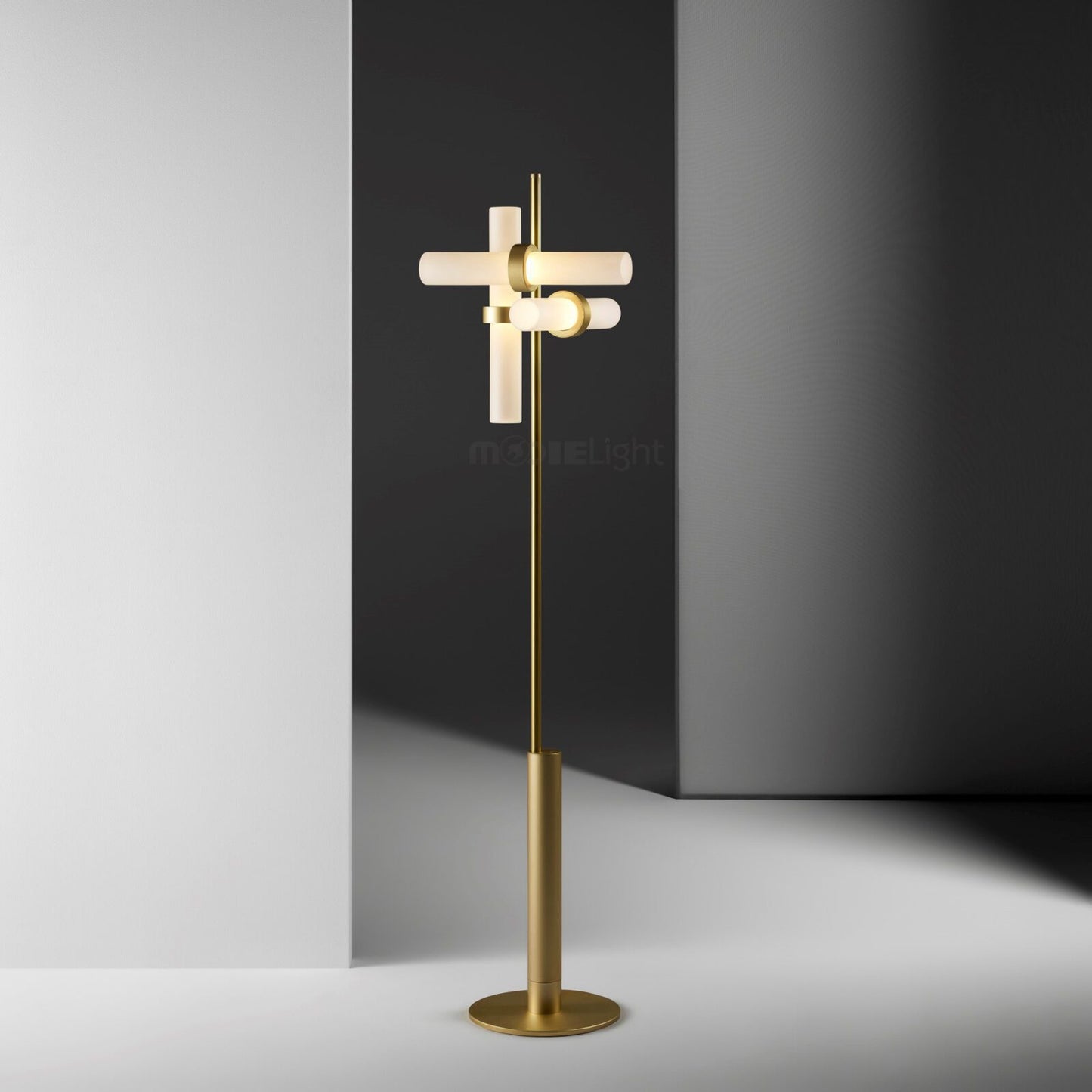 Axis Modular Floor Lamp with LED Dimming Functionality