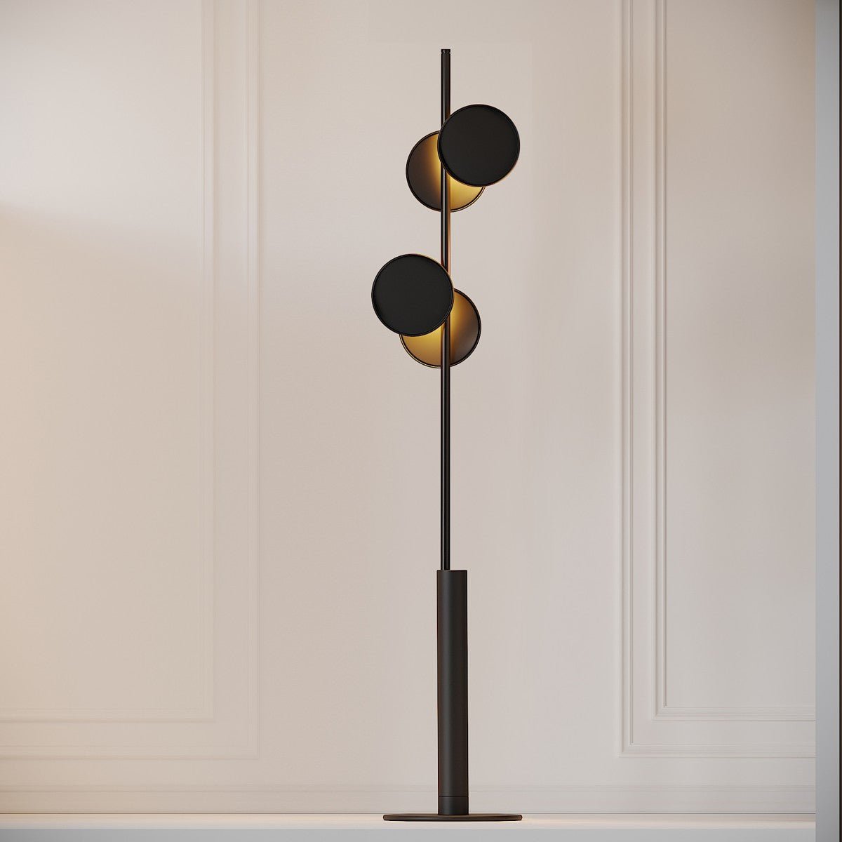 Axis Modular Floor Lamp with LED Dimming Functionality