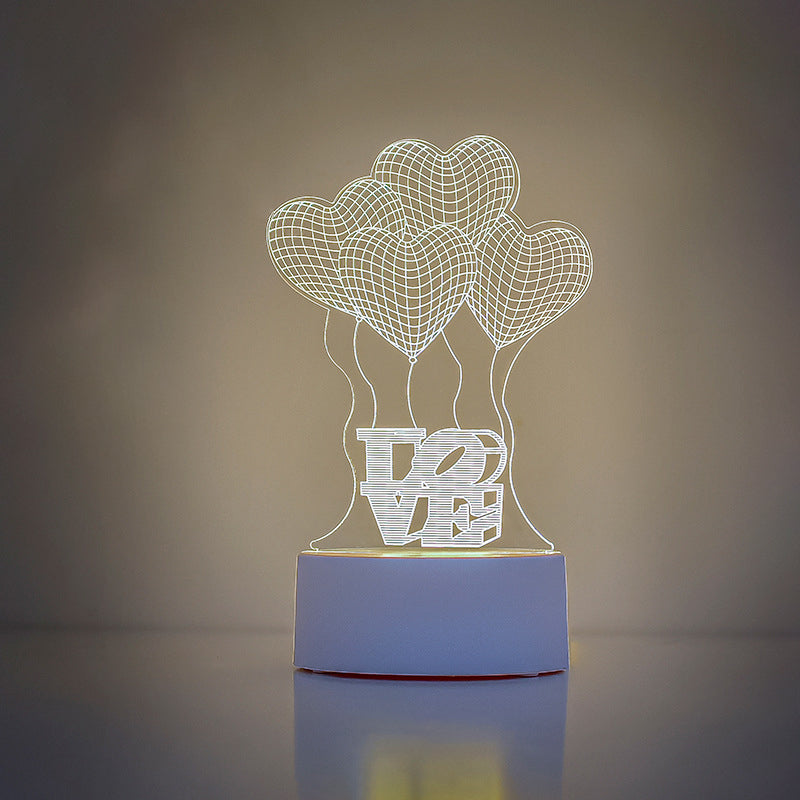 Contemporary Creative Rectangle Acrylic LED Table Lamp Living Room