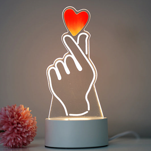 Contemporary Creative Rectangle Acrylic LED Table Lamp Living Room