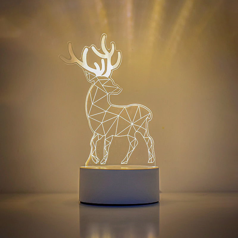 Contemporary Creative Rectangle Acrylic LED Table Lamp Living Room