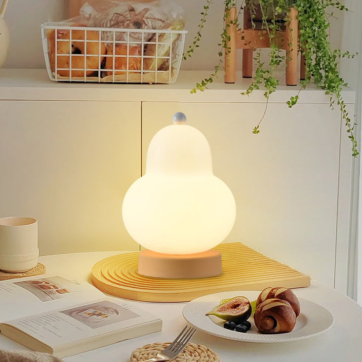 Contemporary Creative Pear Resin LED Table Lamp for Living Room