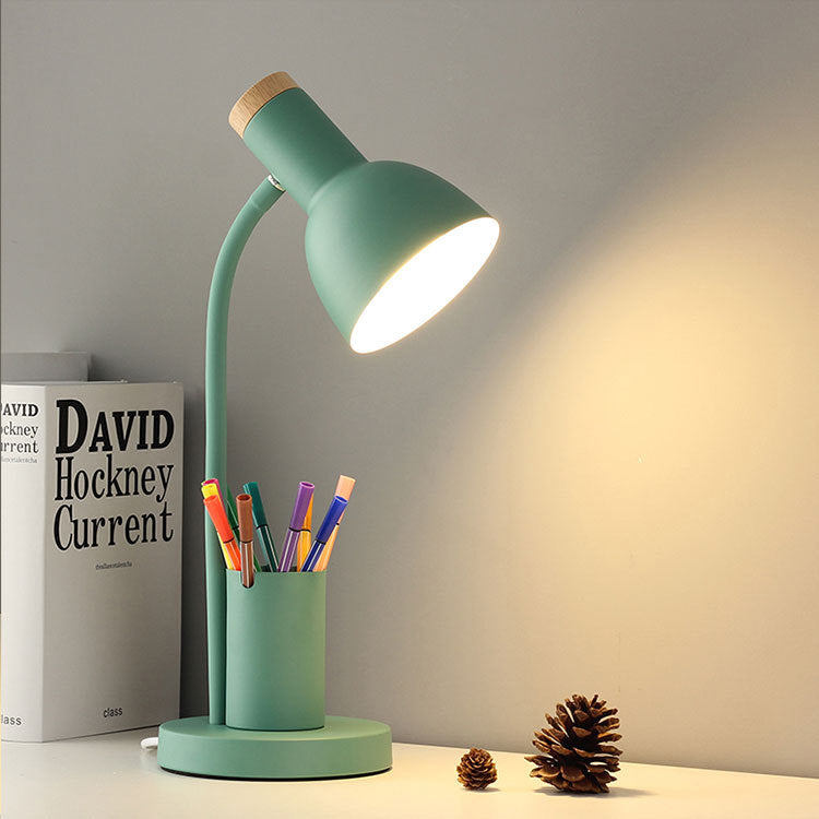 Modern Minimalist Round Horn Shape Desk Lamp - LED 1 Light for Bedroom