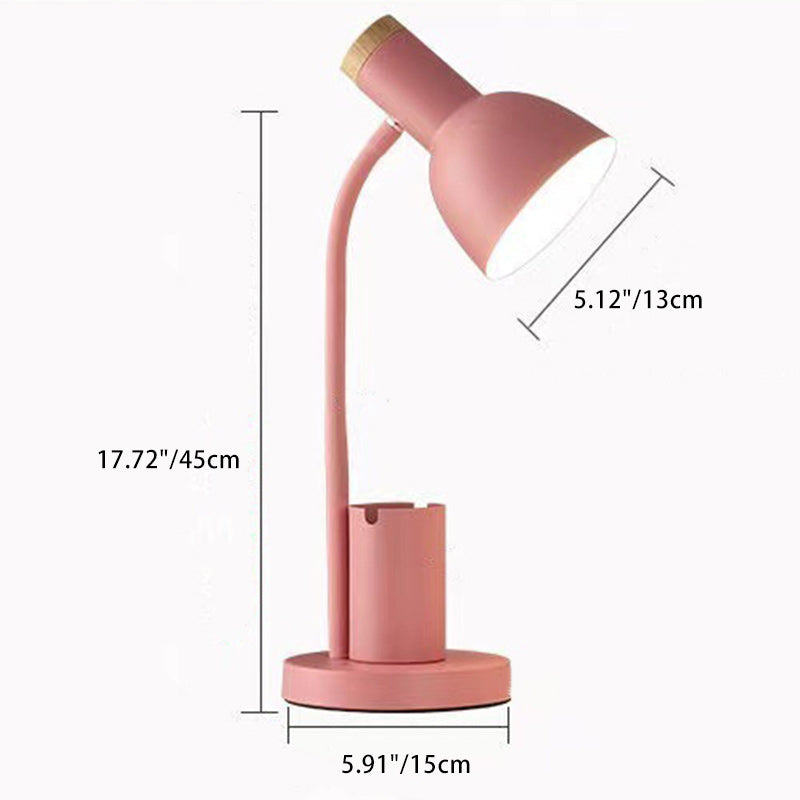 Modern Minimalist Round Horn Shape Desk Lamp - LED 1 Light for Bedroom