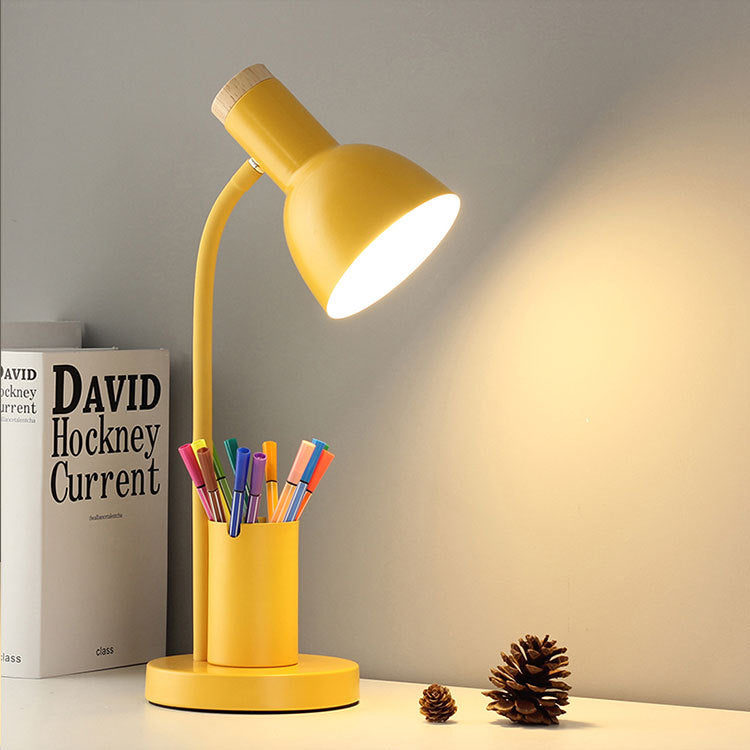 Modern Minimalist Round Horn Shape Desk Lamp - LED 1 Light for Bedroom