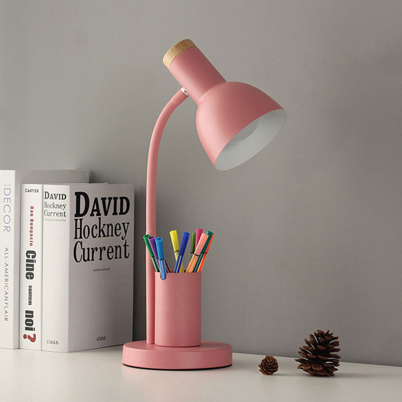 Modern Minimalist Round Horn Shape Desk Lamp - LED 1 Light for Bedroom