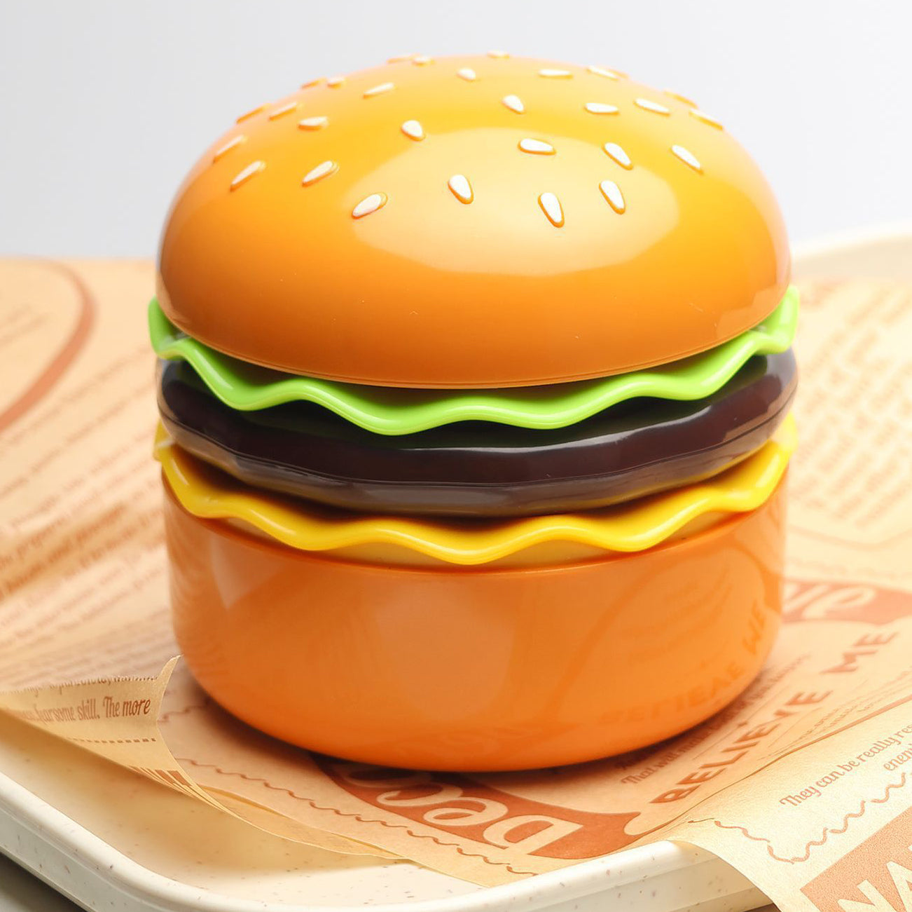 Contemporary Creative Hamburger LED Table Lamp for Bedroom