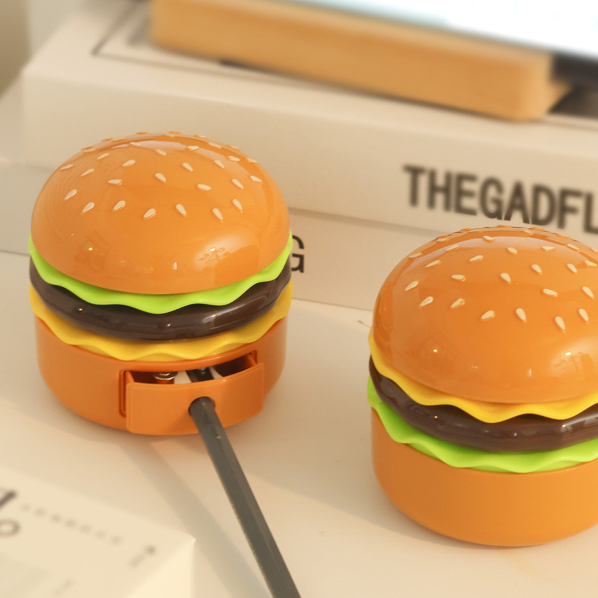 Contemporary Creative Hamburger LED Table Lamp for Bedroom