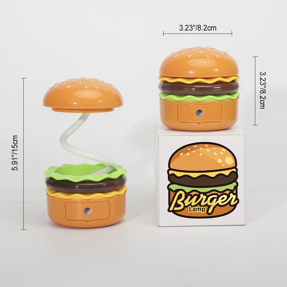 Contemporary Creative Hamburger LED Table Lamp for Bedroom