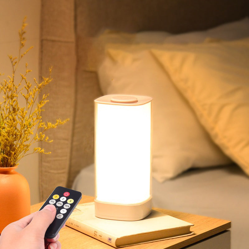Modern Minimalist Rectangular ABS PC LED Table Lamp for Bedroom
