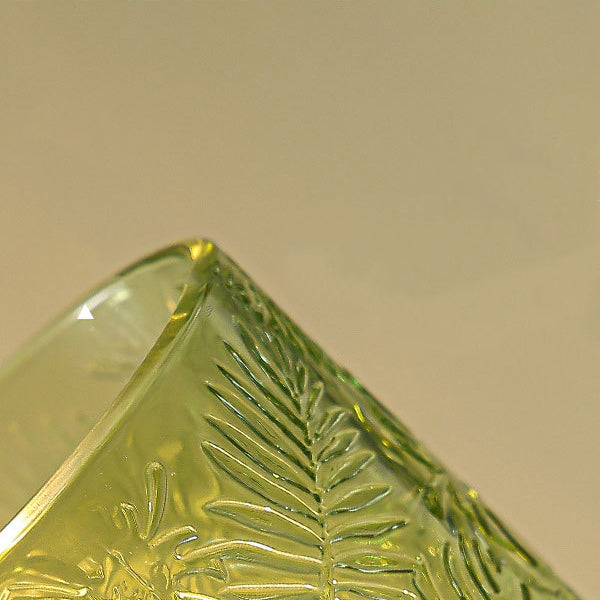 Modern Art Deco Cylinder Point Leaf Glass LED Table Lamp for Bedroom
