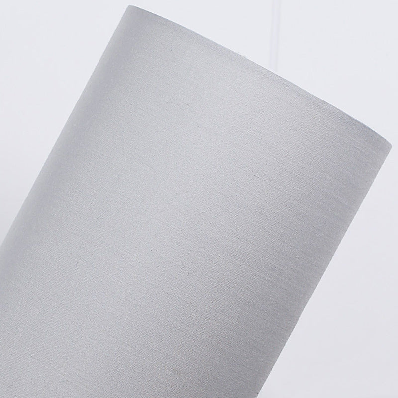 Traditional Japanese Cylinder Fabric 1-Light Table Lamp