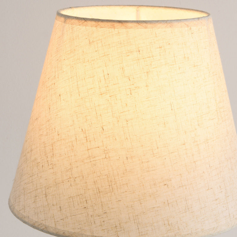 Contemporary Nordic Drum Iron Fabric 1-Light Table Lamp