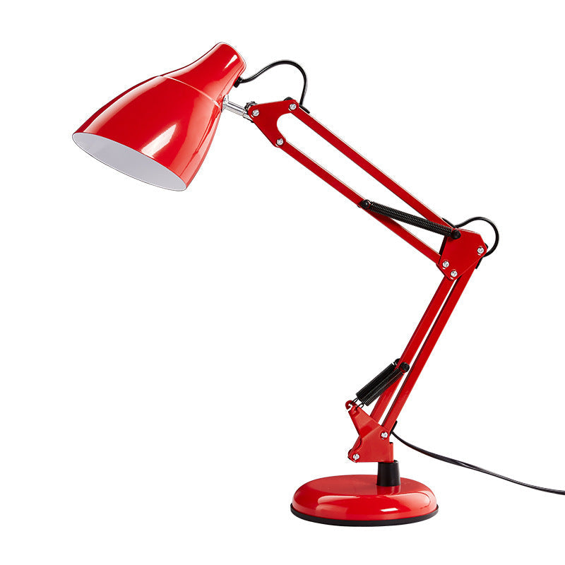 Modern Minimalist Foldable Round Base Iron 1-Light Desk Lamp
