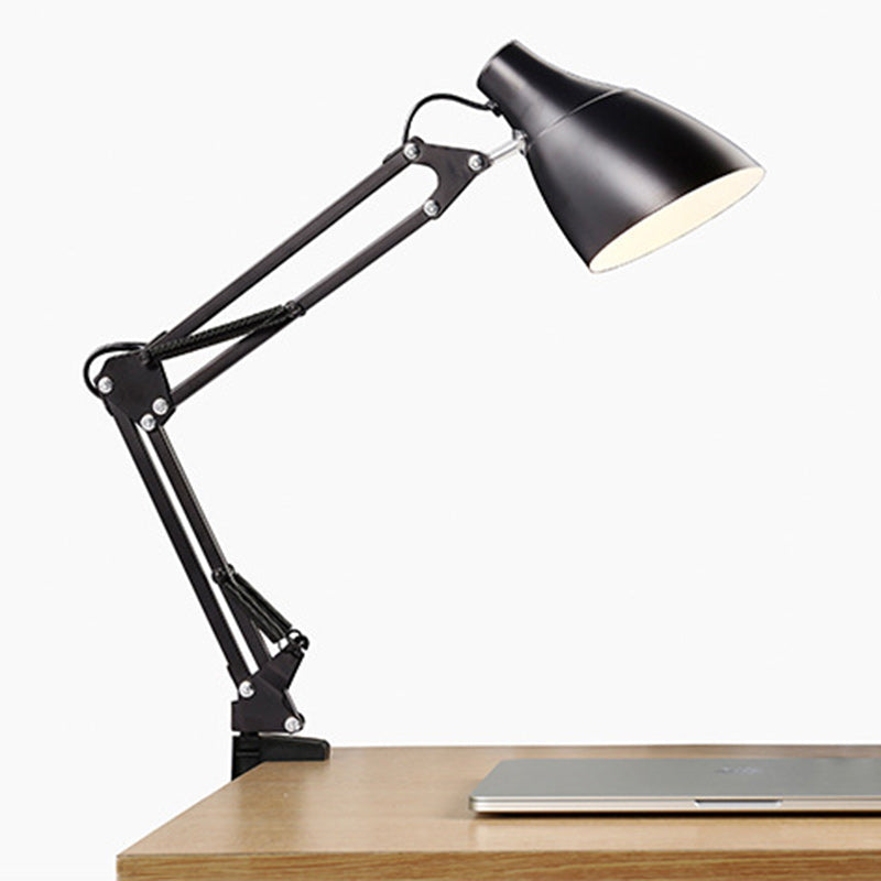 Modern Minimalist Foldable Round Base Iron 1-Light Desk Lamp