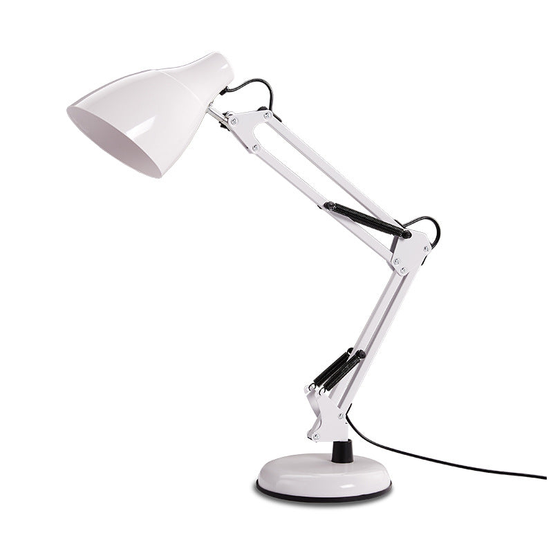 Modern Minimalist Foldable Round Base Iron 1-Light Desk Lamp