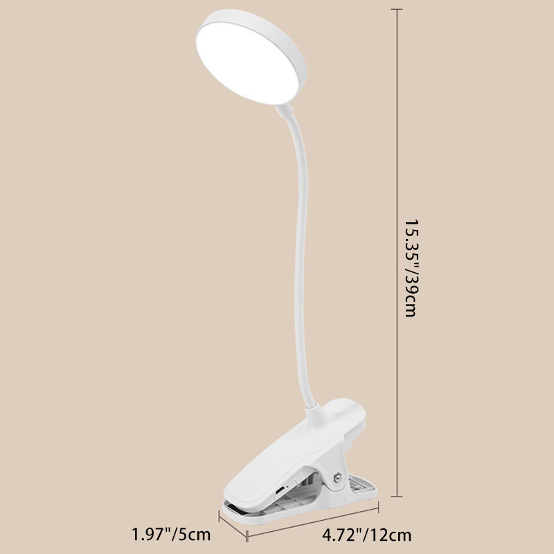 Modern Minimalist Adjustable Round LED Desk Lamp for Bedroom