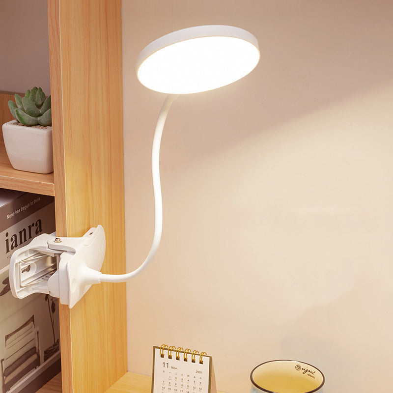 Modern Minimalist Adjustable Round LED Desk Lamp for Bedroom