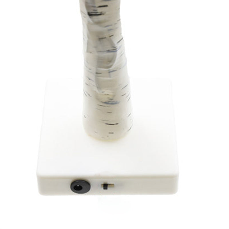 Contemporary Creative Plastic Fabric LED Birch Tree Table Lamp for Bedroom
