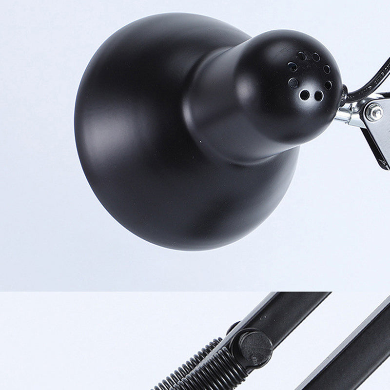 Contemporary Nordic Adjustable Arm Iron Round 1-Light Table Lamp for Bedroom
