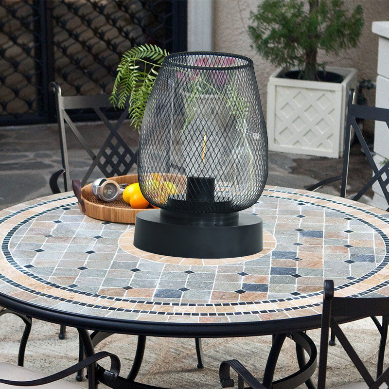 Modern Minimalist Round Oval ABS LED Table Lamp for Bedroom