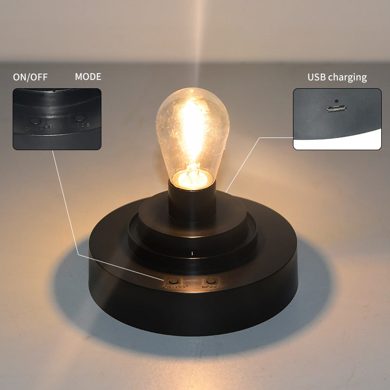Modern Minimalist Round Oval ABS LED Table Lamp for Bedroom