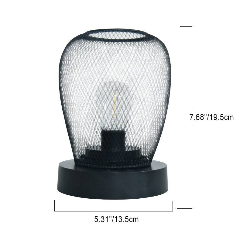 Modern Minimalist Round Oval ABS LED Table Lamp for Bedroom