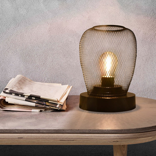 Modern Minimalist Round Oval ABS LED Table Lamp for Bedroom