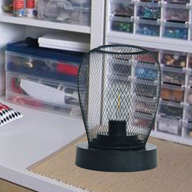 Modern Minimalist Round Oval ABS LED Table Lamp for Bedroom