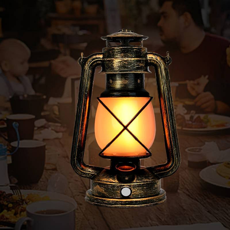 Traditional Vintage USB Horse Lamp Round ABS LED Table Lamp for Living Room