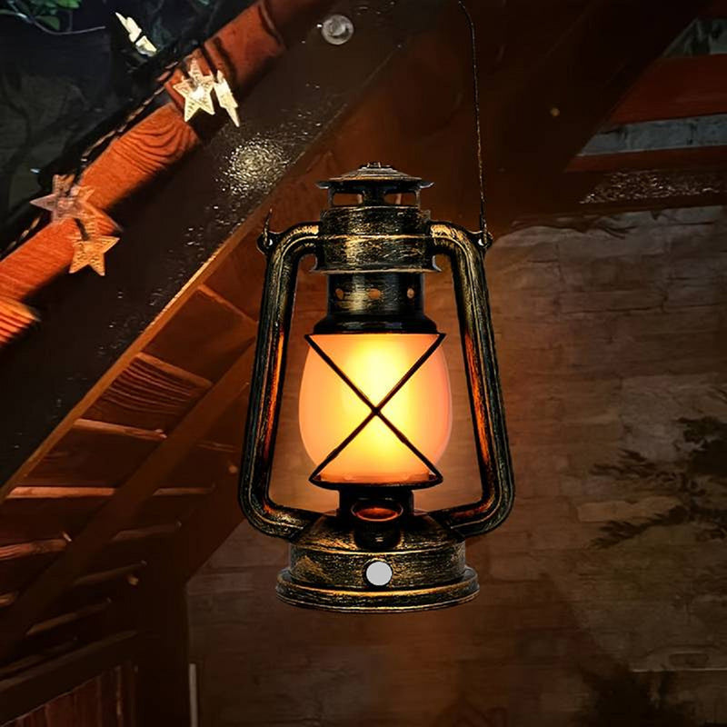 Traditional Vintage USB Horse Lamp Round ABS LED Table Lamp for Living Room