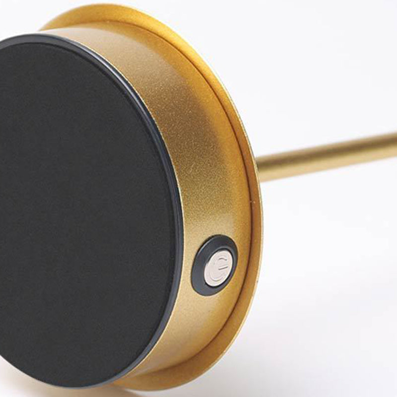 Modern Minimalist USB LED Round Metal Table Lamp for Bedroom
