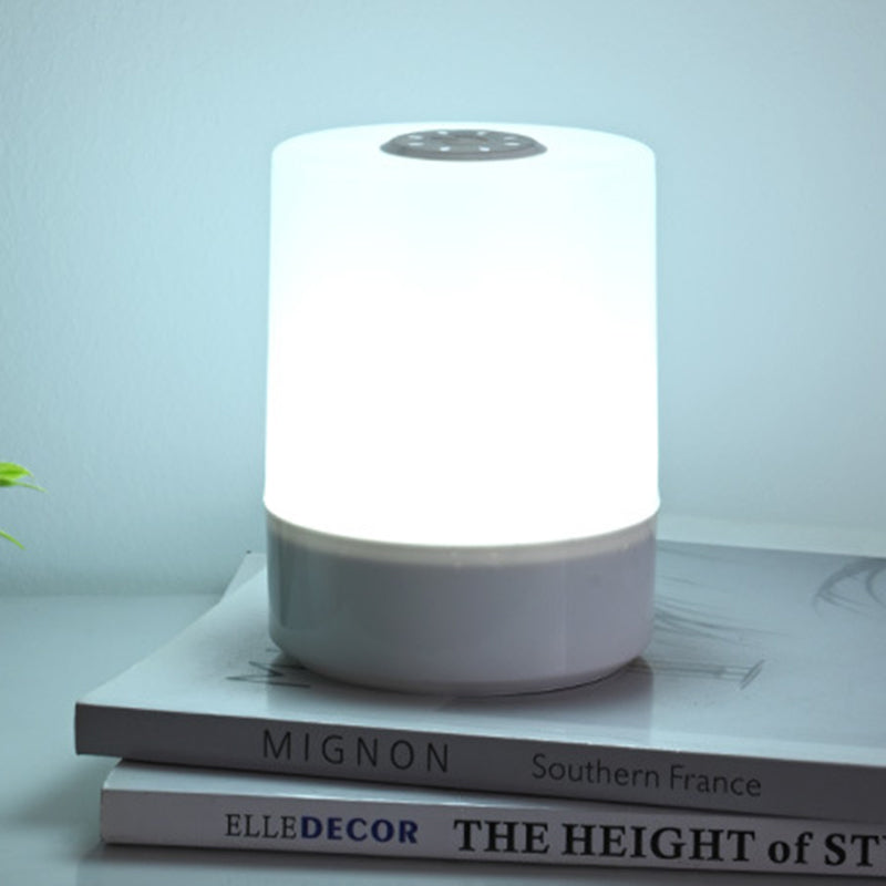 Modern Minimalist USB Round Cylinder ABS LED Table Lamp