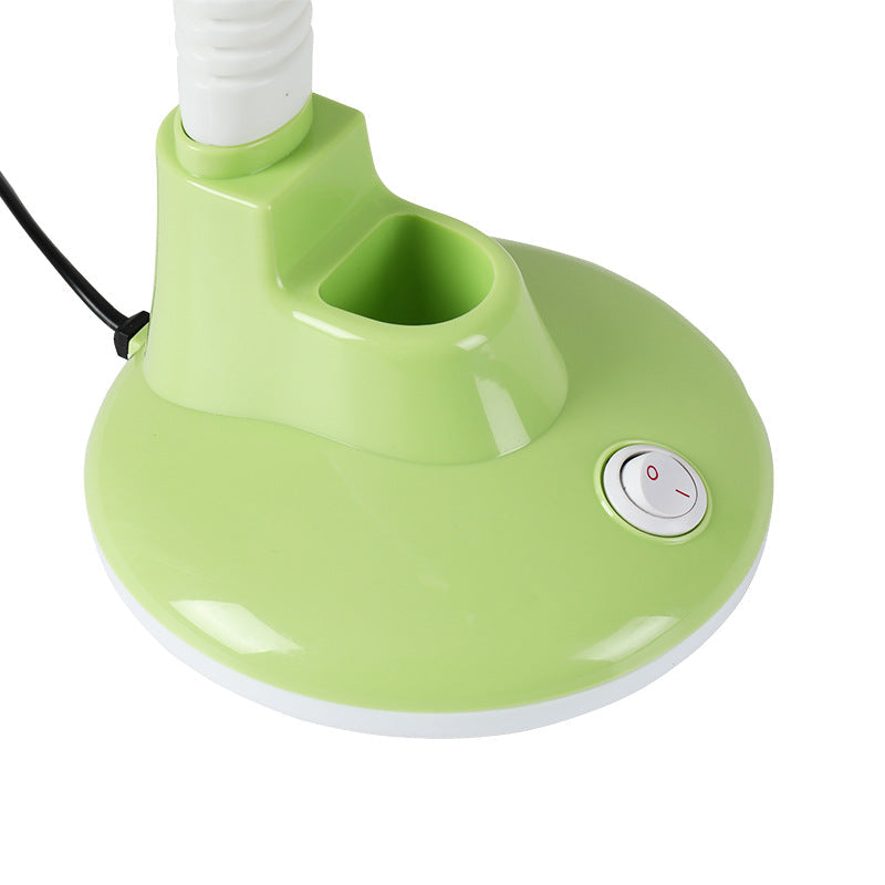 Contemporary Scandinavian Pencil Holder Cone Plastic 1-Light Table Lamp for Bedroom