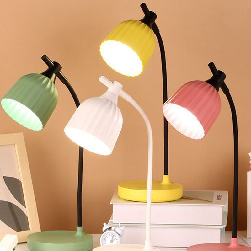 Modern Minimalist Round Foldable ABS LED Table Lamp for Living Room