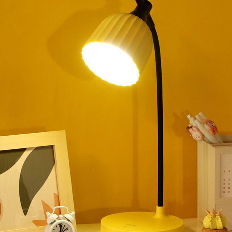 Modern Minimalist Round Foldable ABS LED Table Lamp for Living Room